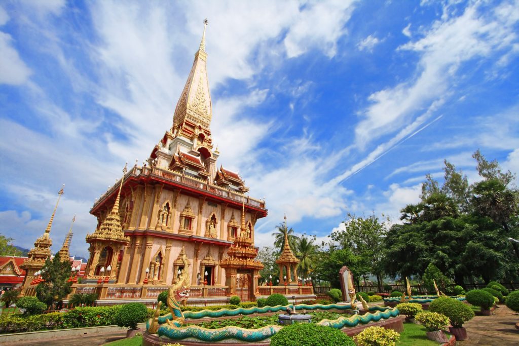 17486772 – wat chaitharam or wat chalong temple in phuket thailand